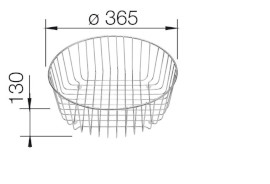 Geschirrkorb aus Edelstahl 220574